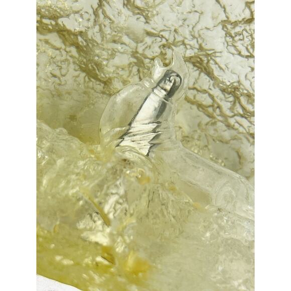 Sea Lion Ocean Cast Resin Lucite Sculpture Signed Agustin Acrylic Seal Reverse C - Picture 12 of 16